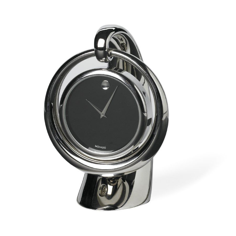 Movado Brass Hanger Desk Clock