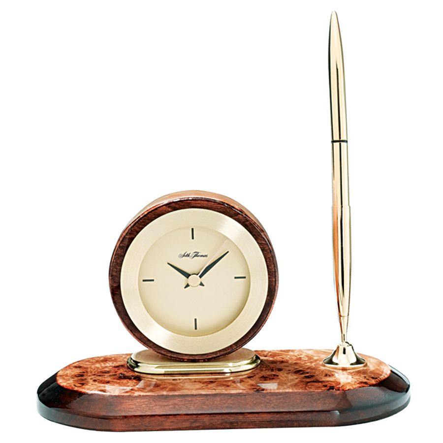 Clock Desk Set by Seth Thomas