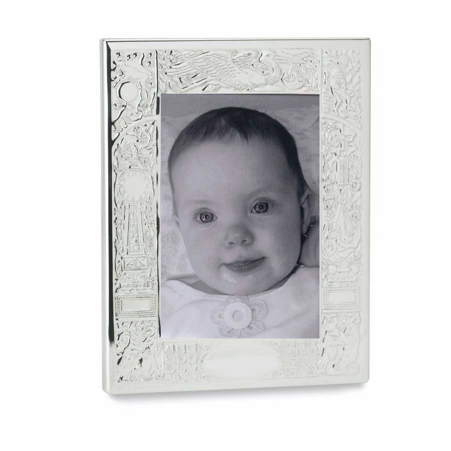  Pewter Birth Record Frame