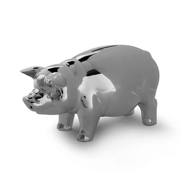 Reed & Barton Silverplate Piggy Bank