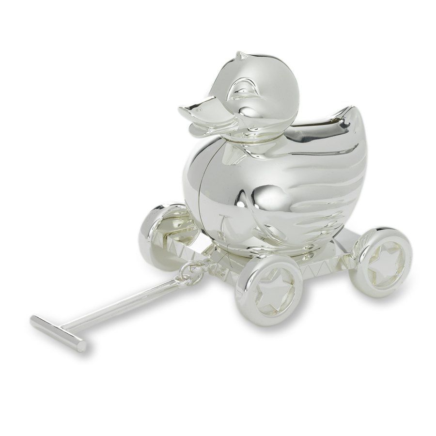 Silverplated Duck Bank by Reed & Barton