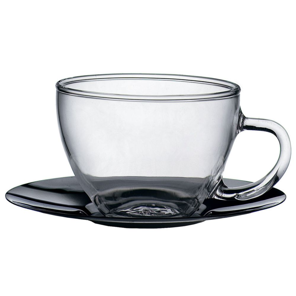 Espresso Cup with Steel Saucer
