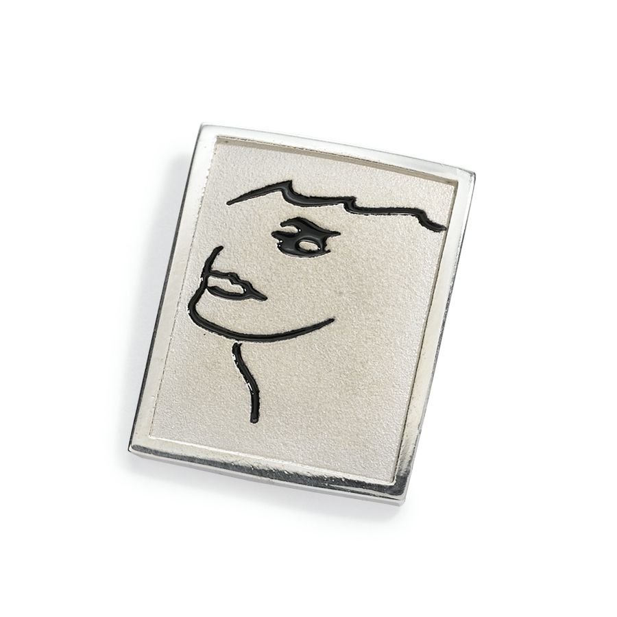 Face Pin, Sterling Silver or 14KY Gold