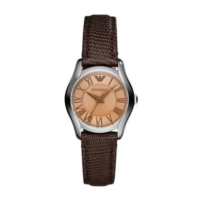 emporio armani bronze watch