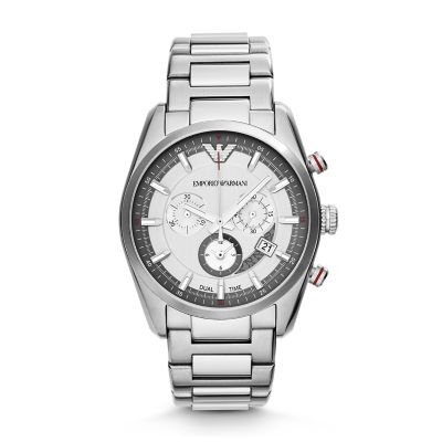 emporio armani dual time watch