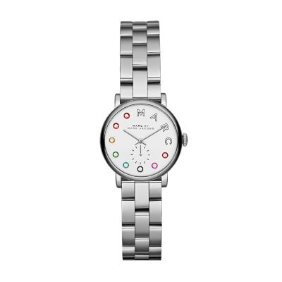 marc jacobs baker watch silver