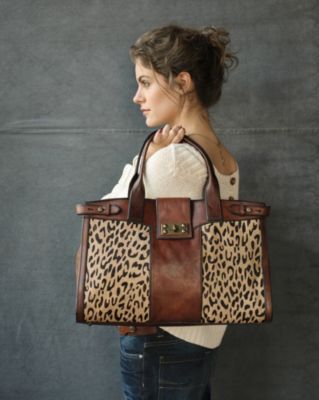 fossil rachel satchel cheetah