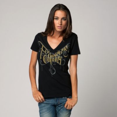Fox Sideswipe Vneck Tee