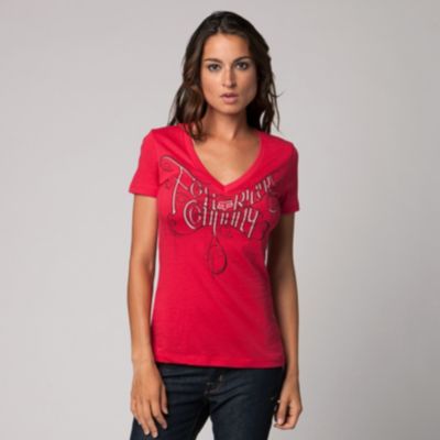 Fox Sideswipe Vneck Tee