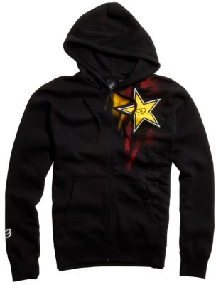 Fox Rockstar Faded Zip Front Hoody 