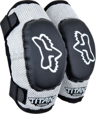 Fox PeeWee Titan Jóvenes protectores de codo Gris M L