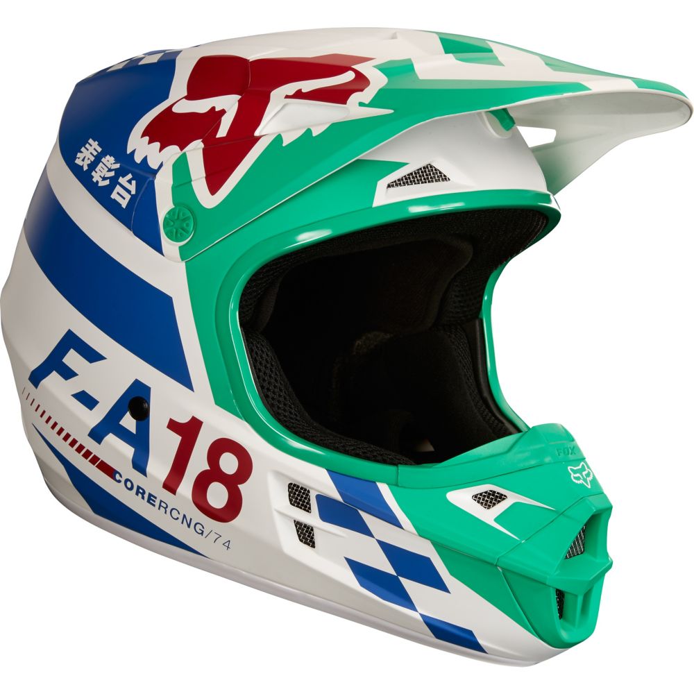 Casque FOX V1 Sayak green