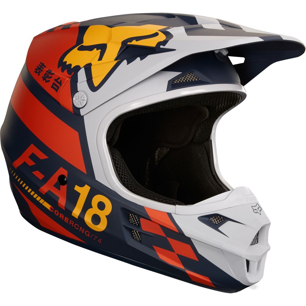 Casque FOX V1 Sayak orange