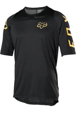 Fox Camiseta técnica Defend Fast de manga corta | Black,Orange | S