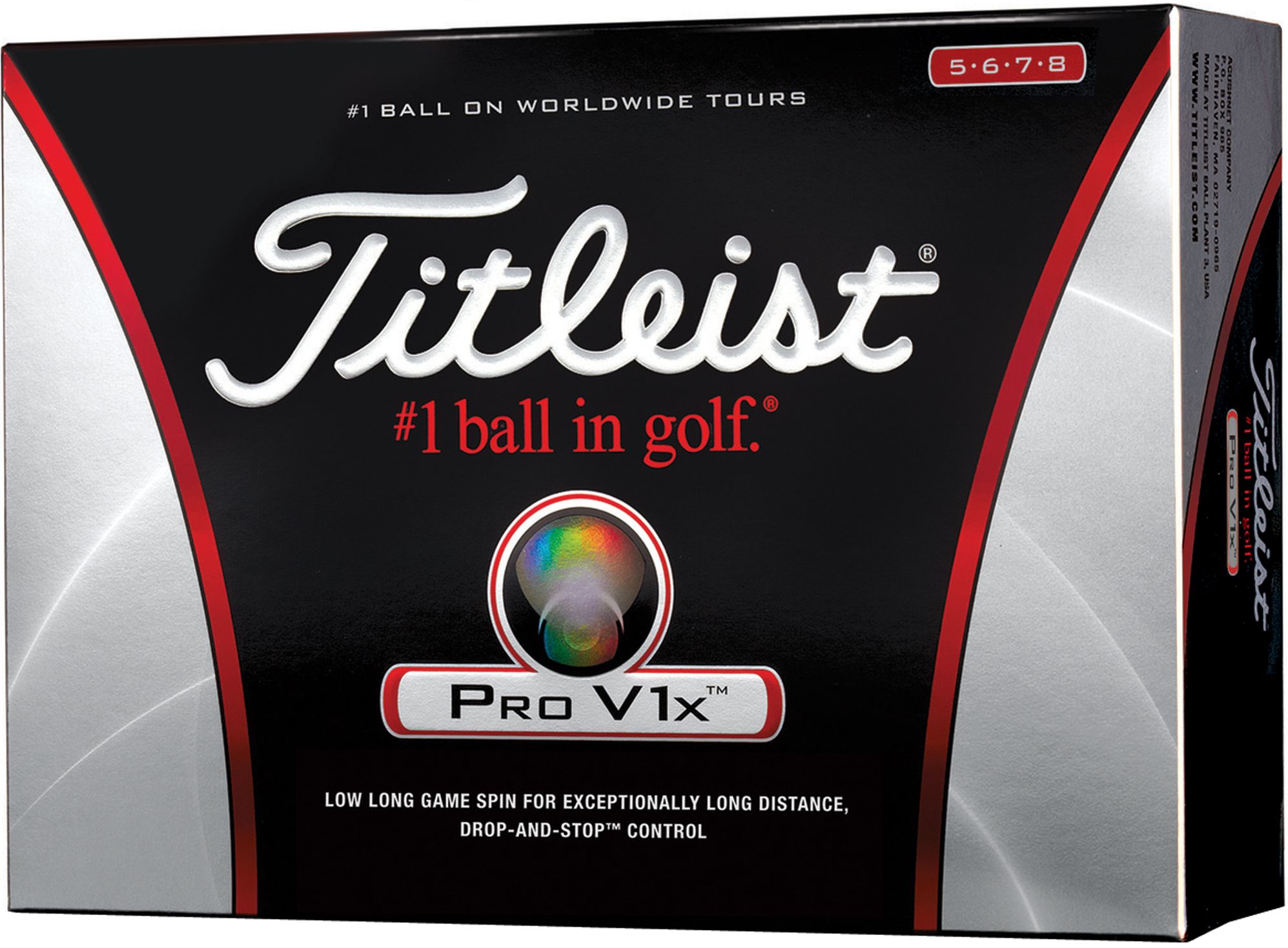 Titleist Pro V1x High Numbers Golf Balls - 12 pack