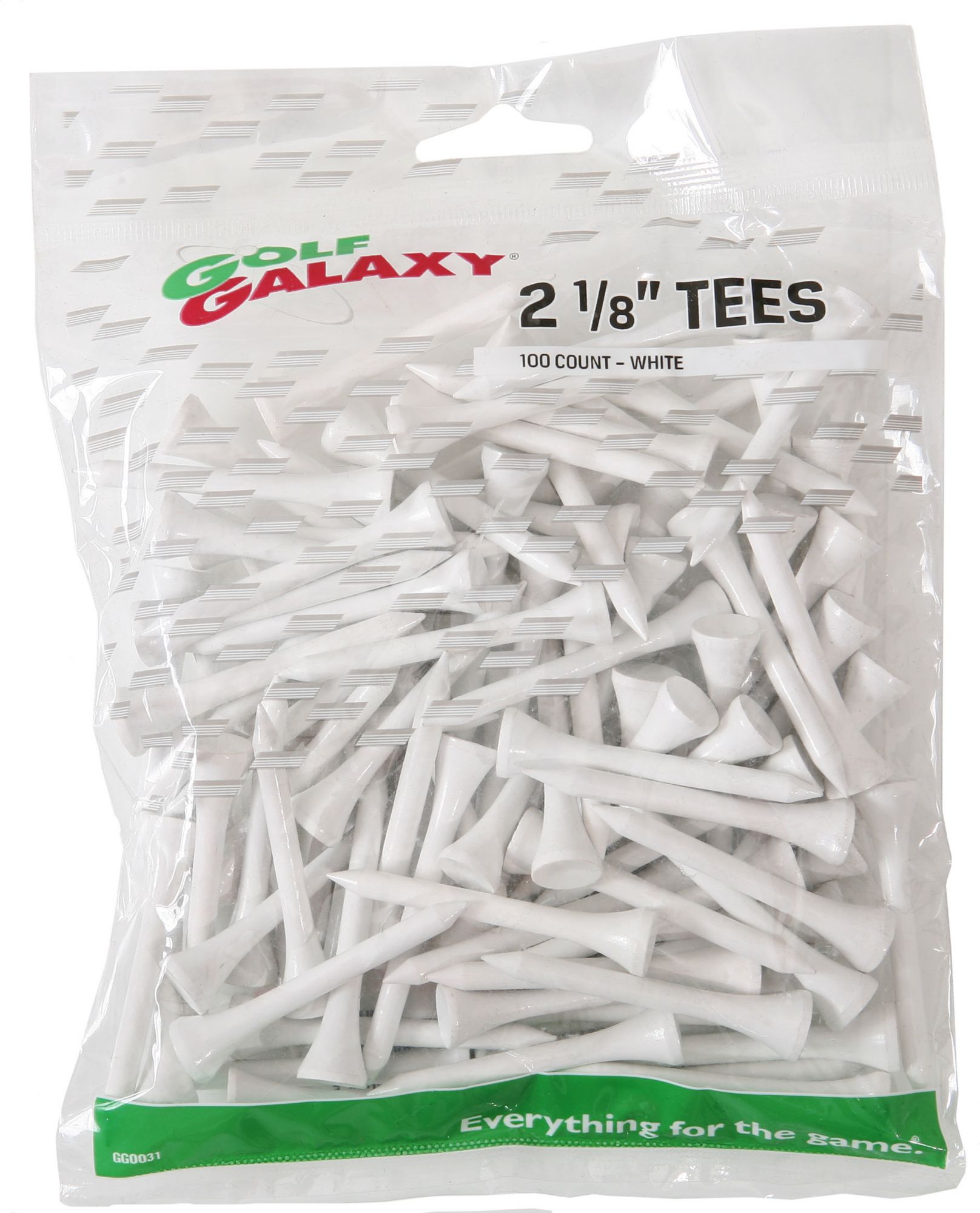 Golf Galaxy 2 1/8" White Golf Tees - 100 count