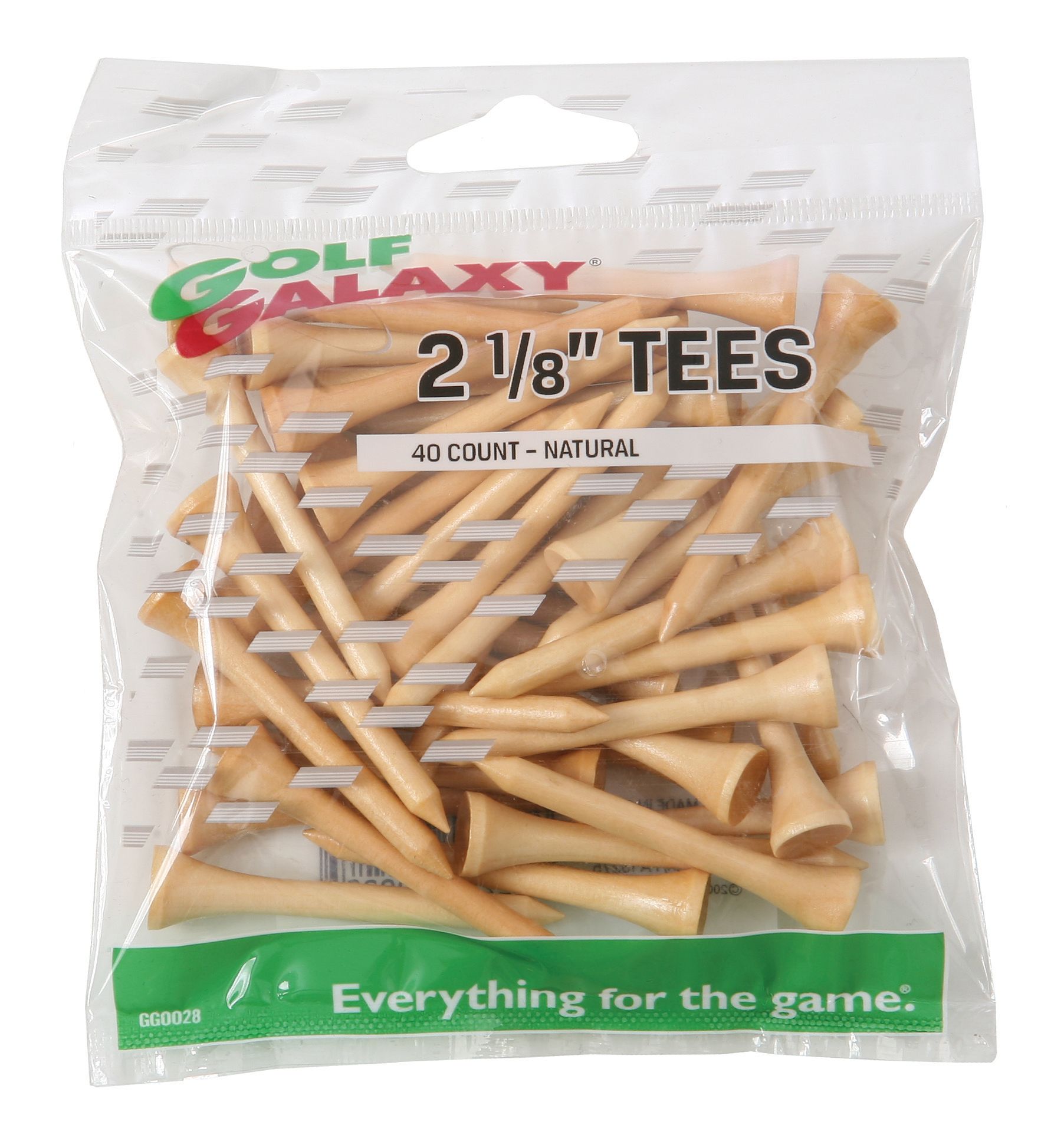 Golf Galaxy 2 1/8" Natural Golf Tees - 40 Count