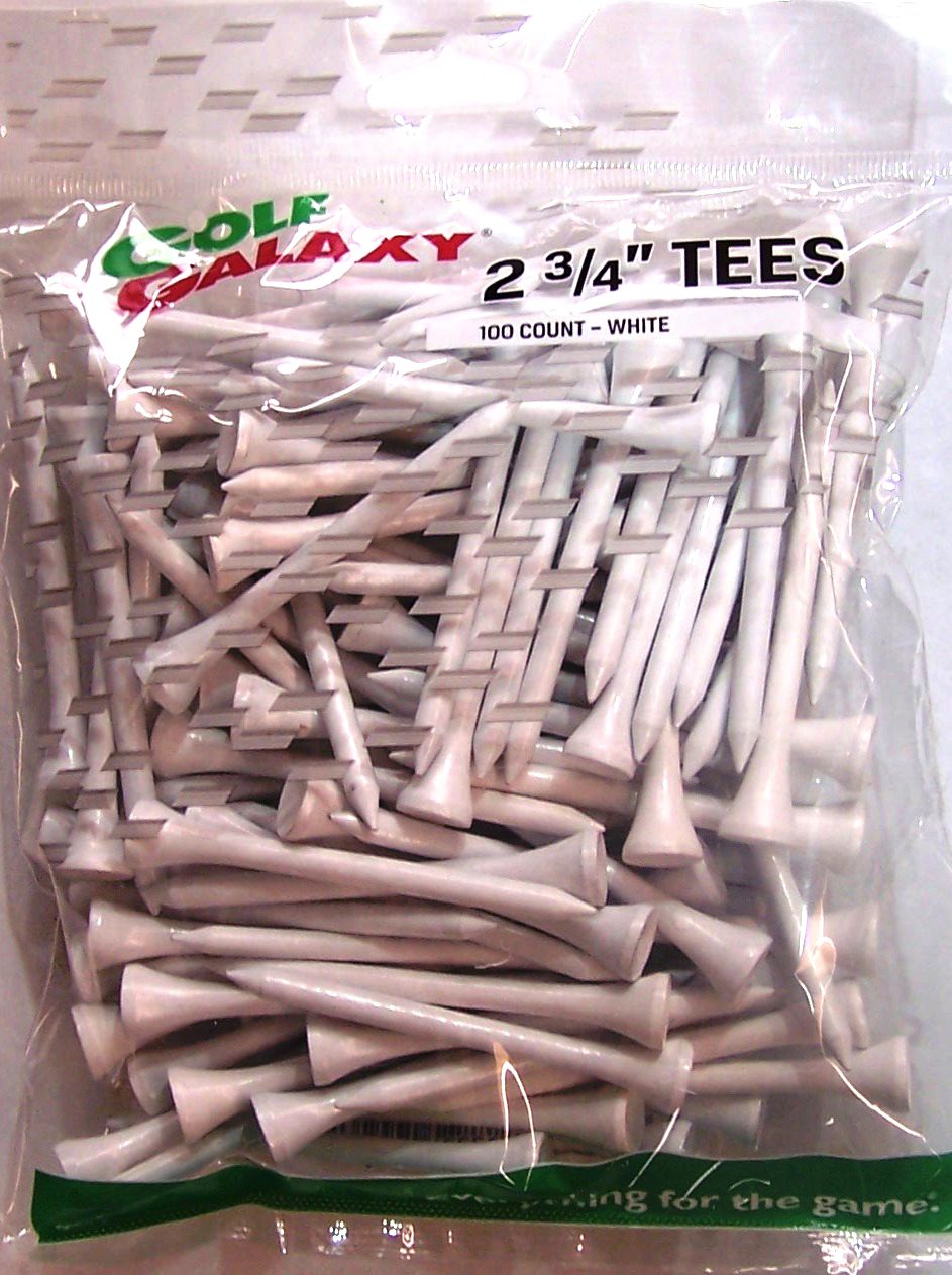 Golf Galaxy 2 3/4″ White Golf Tees 100 Count Golf