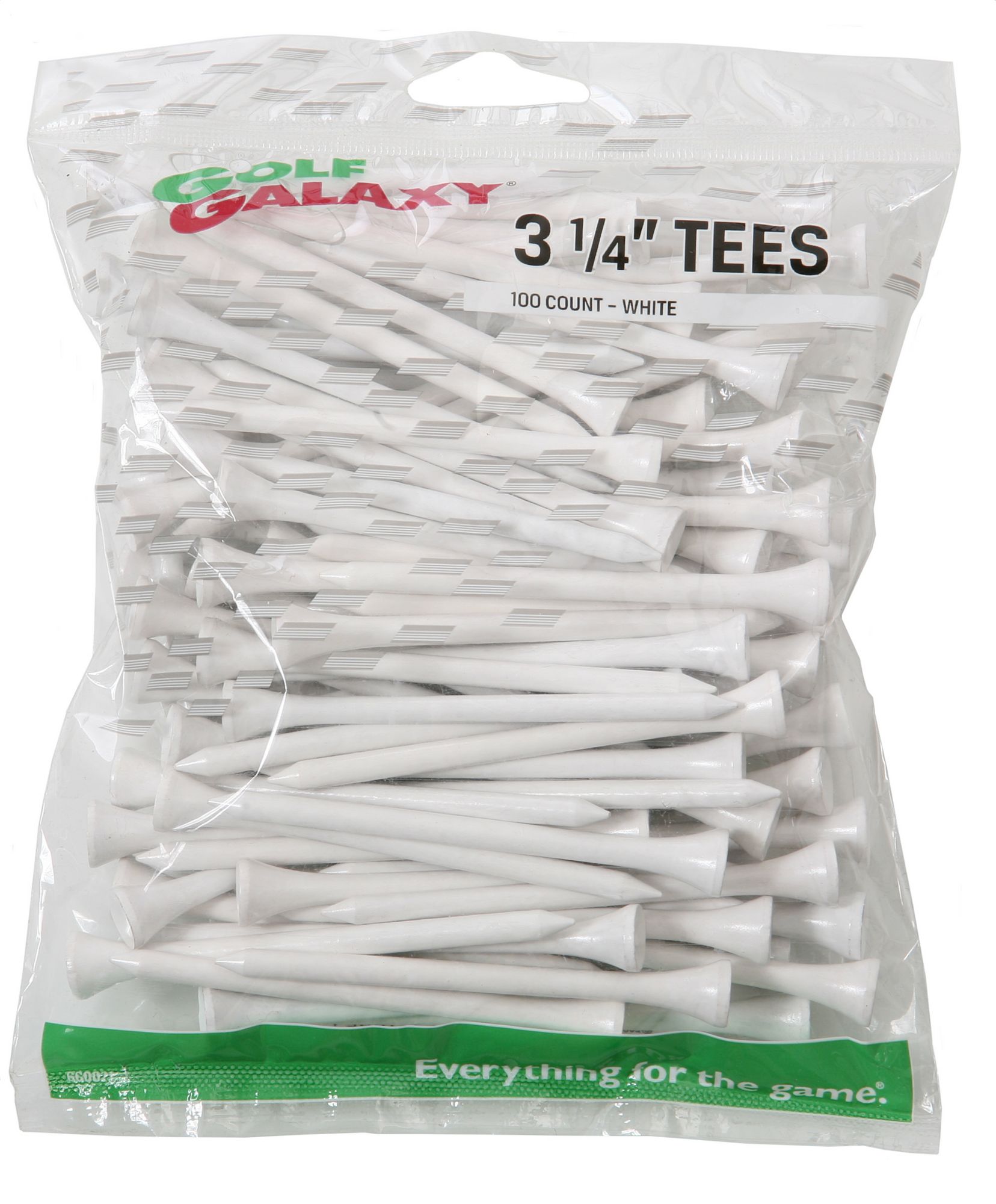 Golf Galaxy White 3 1/4" Golf Tees - 40 Count