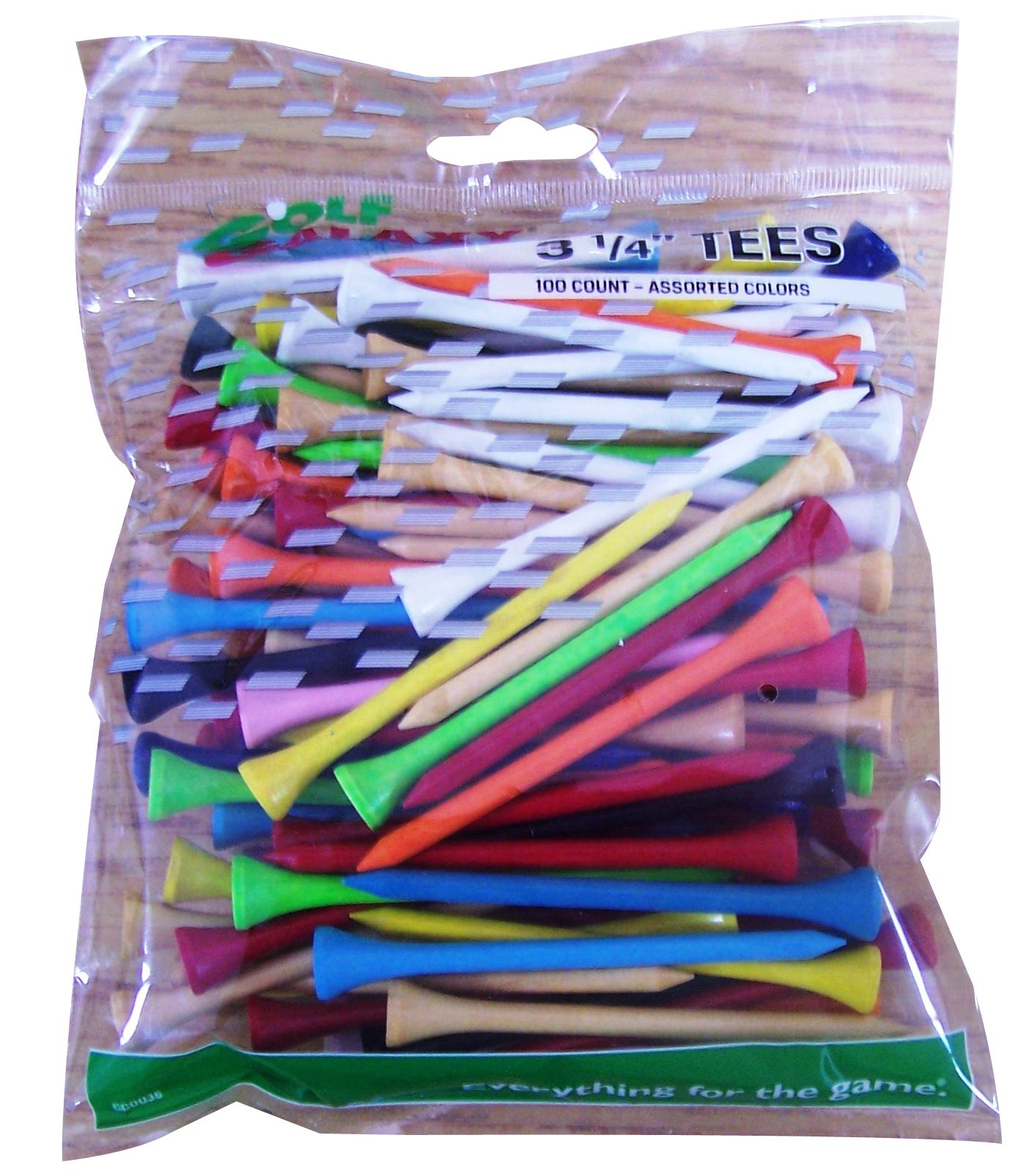 "Golf Galaxy 3 1/4"" Assorted Color Golf Tees - 100 Pack"