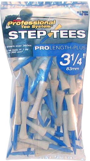 Pride Professional PTS 3 1/4" Step Tees - 50 count