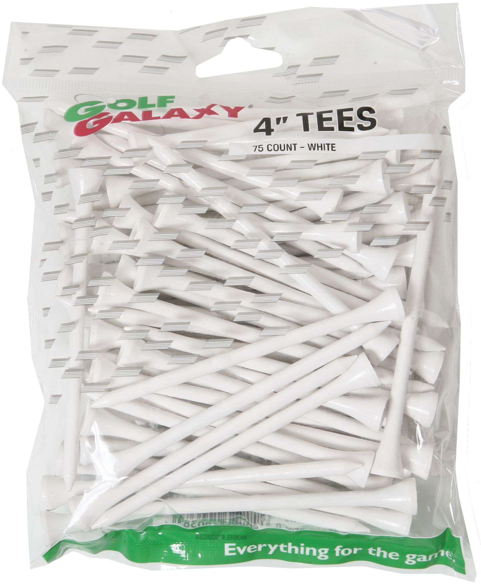 "Golf Galaxy 4"" White Golf Tees - 75 count"