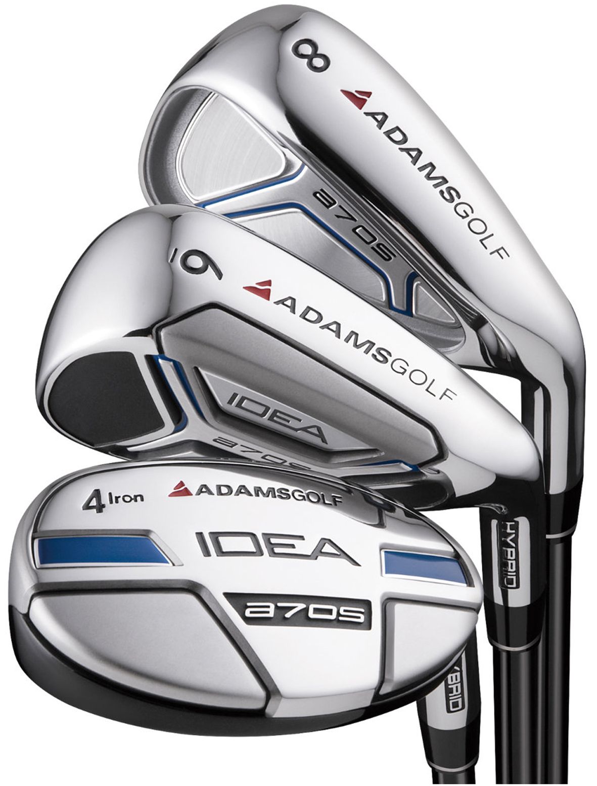 Adams Men's IDEA a7OS Senior Hybrid/Iron Set - (Graphite)