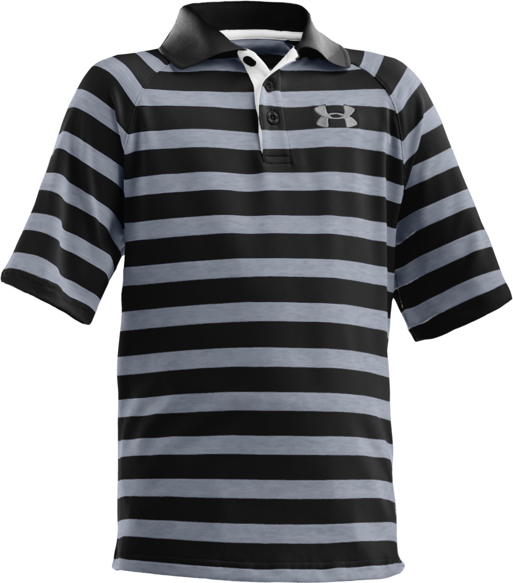 Under Armour Boy's Acey Ducey Stripe Short Sleeve Polo