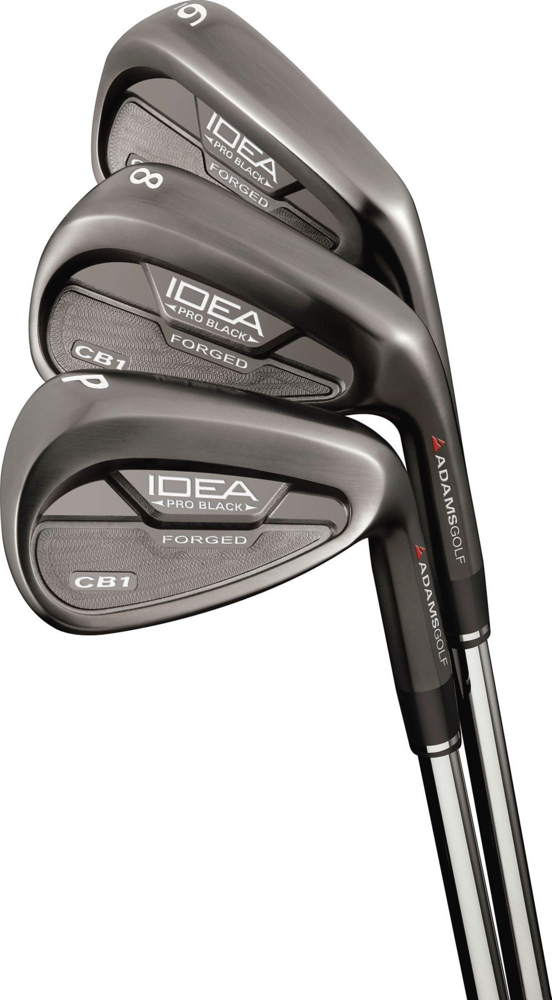 Adams Men's Idea Pro Black CB1 Irons - (Steel) 4-GW