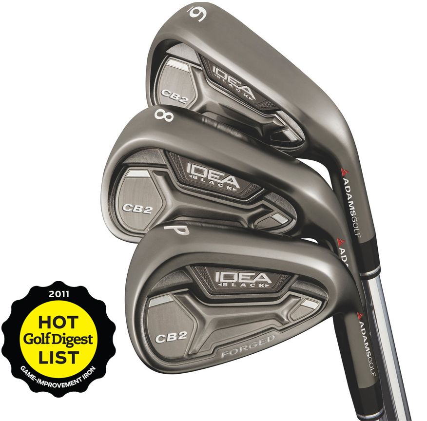 Adams Men's Idea Black CB2 Irons - (Steel) 4-GW
