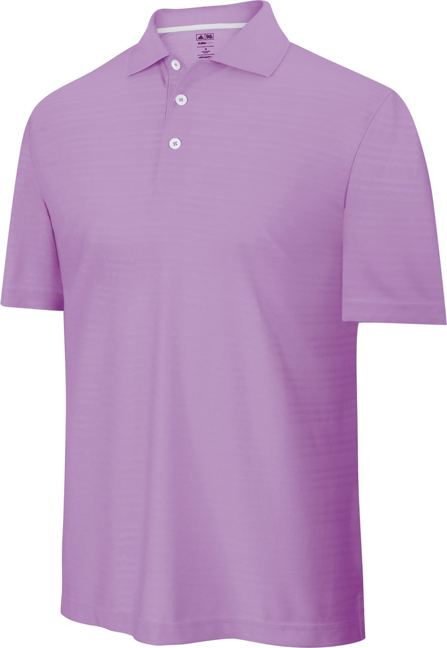adidas Men's ClimaCool Textured Solid Short Sleeve Polo