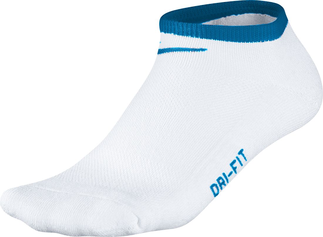 Nike Women's Dri-Fit No Show Sock - White/Marina