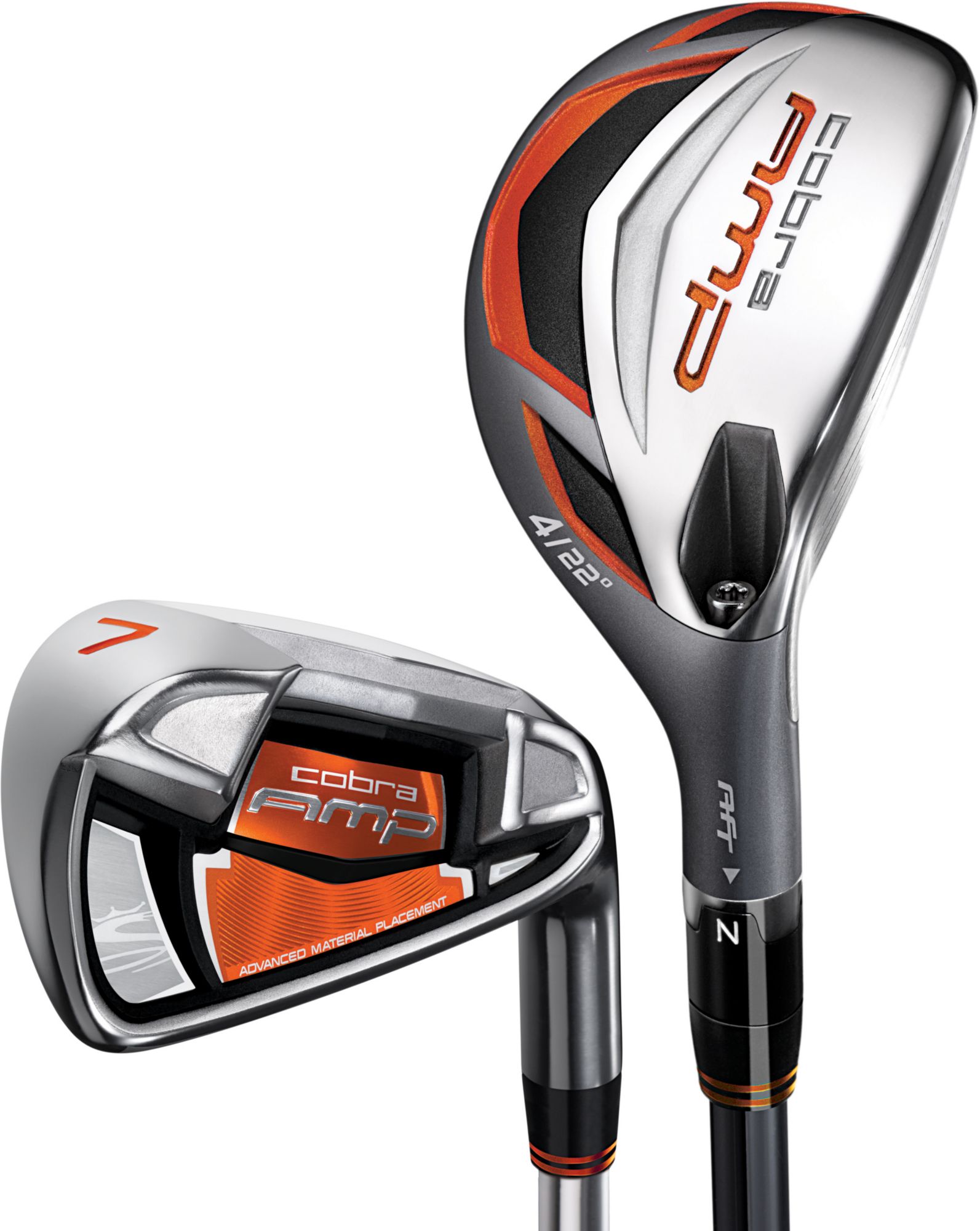 Cobra Men's AMP Hybrid/Irons - (Steel) 3-4H, 5-PW