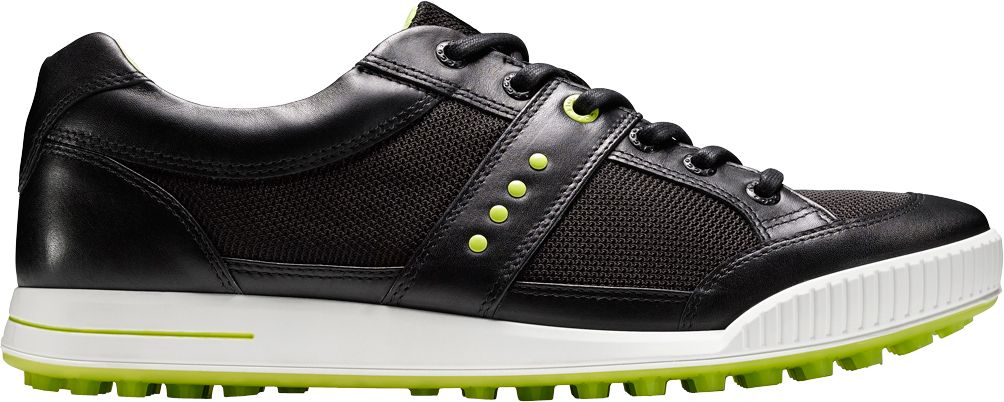 ECCO Men's Street Textile Golf Shoe - Black/Black
