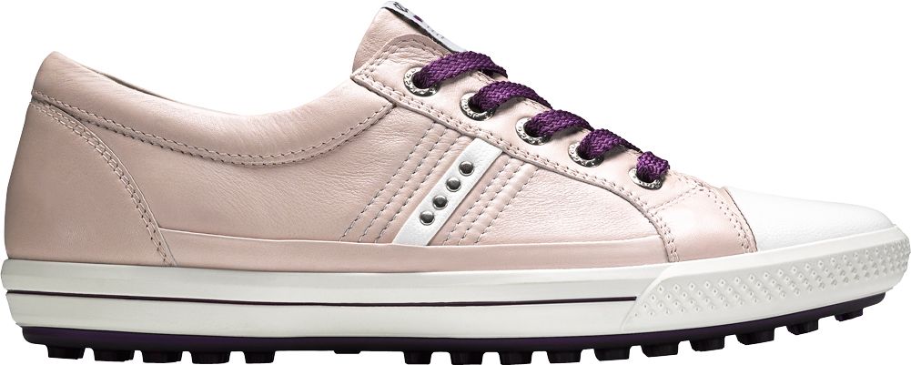ECCO Women's Street Premiere Golf Shoe - White/Pale Lilac