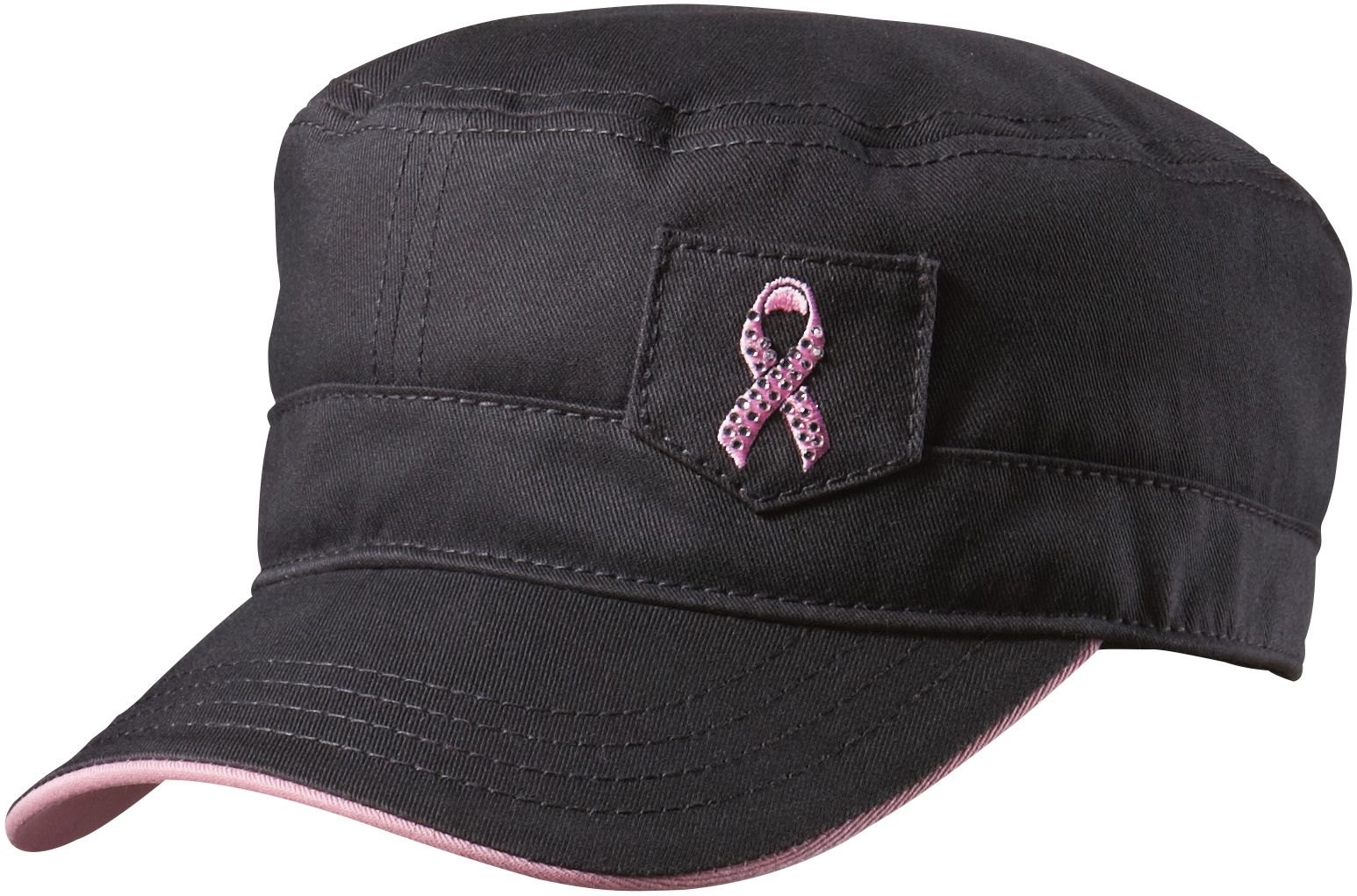 Lady Hagen Women's Pink Ribbon Military Cap<br />
