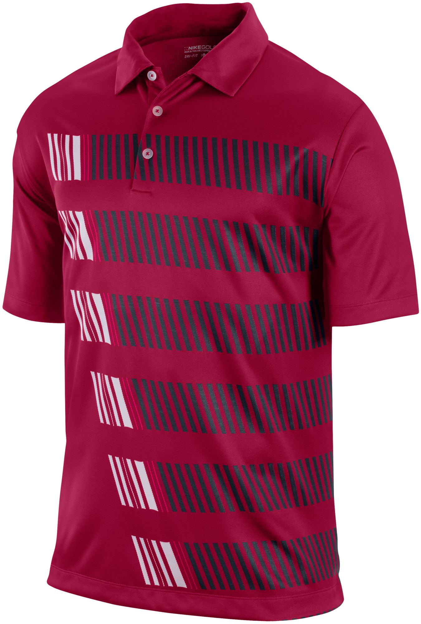 Nike Men's Broken Stripe Short Sleeve Polo