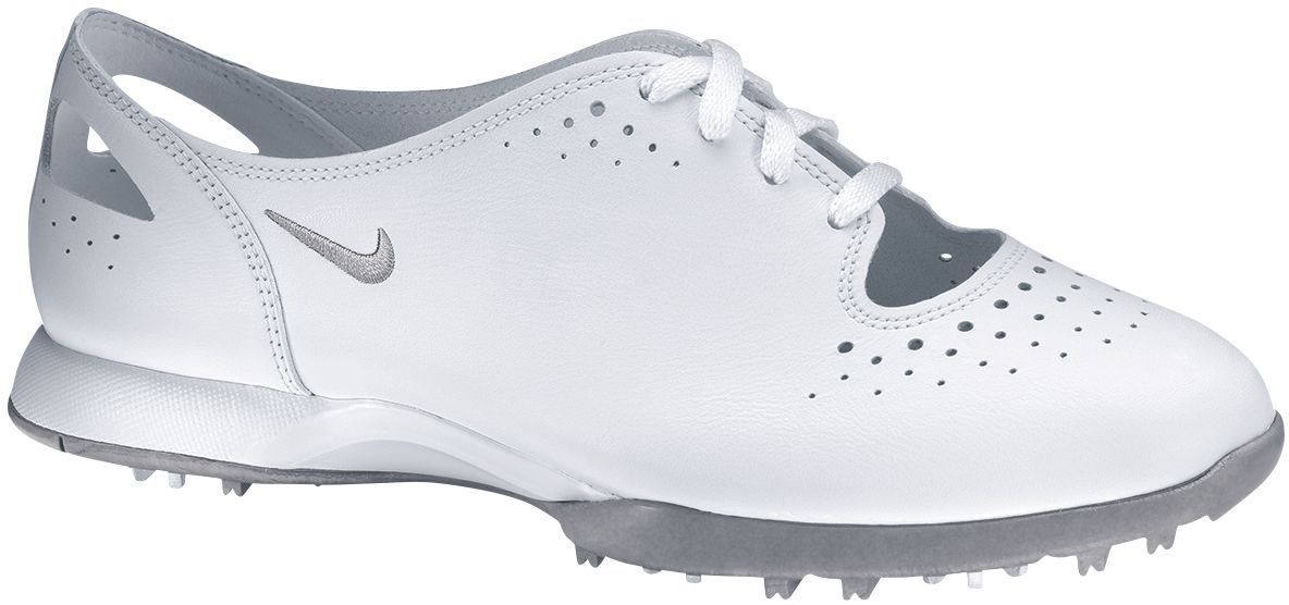 Nike Shoe Laces on Nike Women S Air Summer Lace Golf Shoe   White Silver