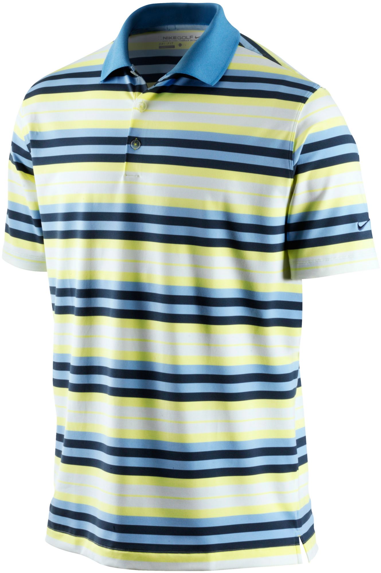 Nike Men's Stretch UV Stripe Short Sleeve Polo