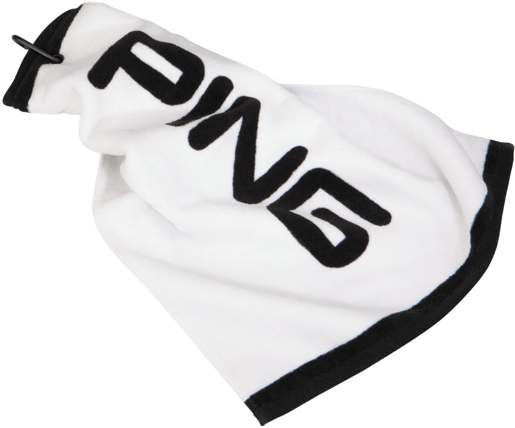PING Tri-Fold Towel - White/Black