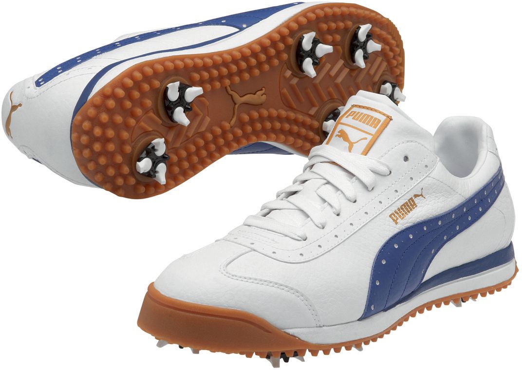 PUMA Men's PG Roma Golf Shoe - White/Surf The Web
