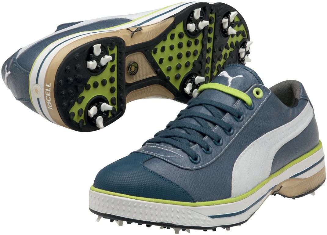 PUMA Men's Club 917 Golf Shoe - Blue/White/Lime