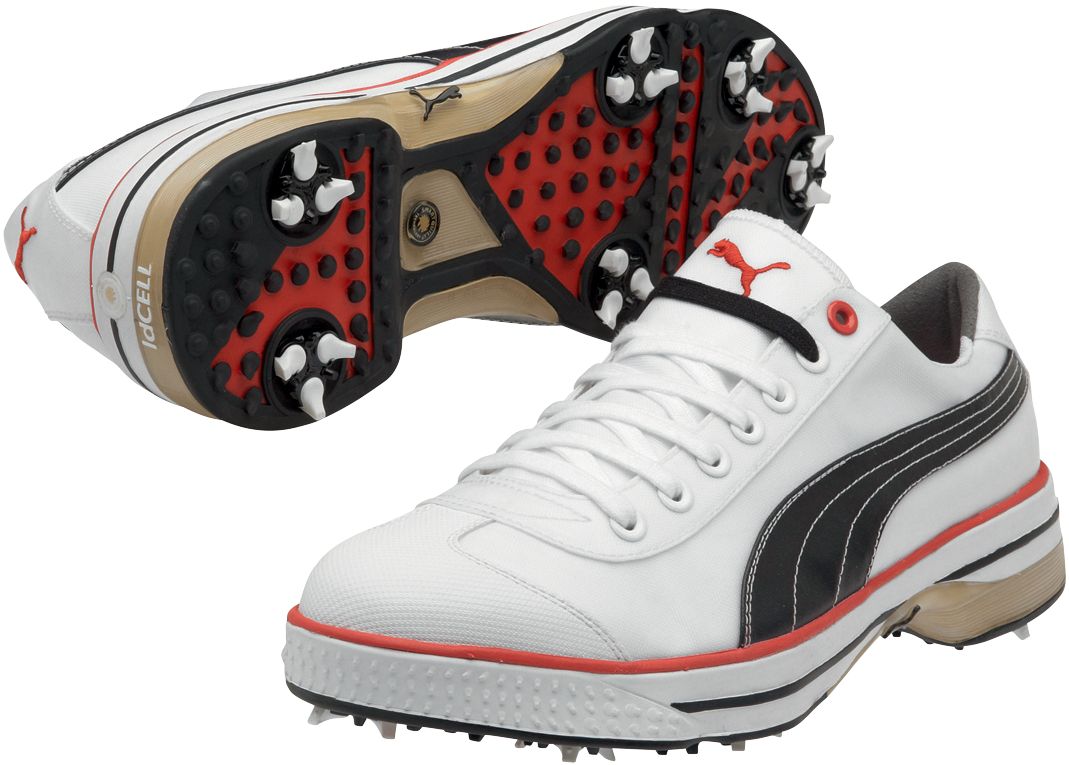 PUMA Men's Club 917 Golf Shoe - White/Black/Red
