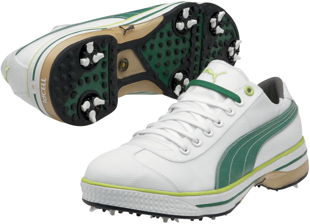PUMA Men's Club 917 Golf Shoe - White/Green/Lime