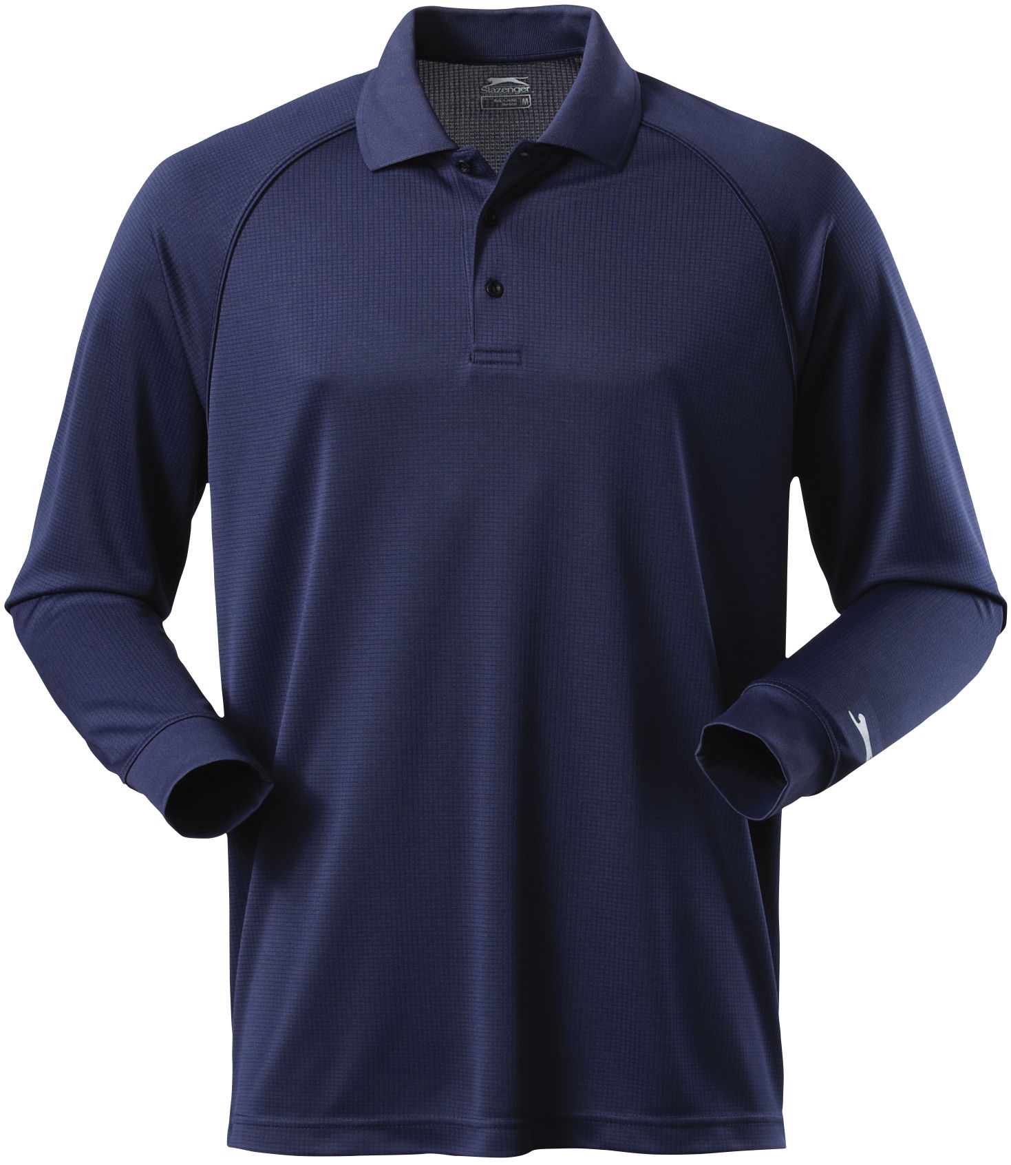 Slazenger Men's Wicklock Grid Long Sleeve Polo