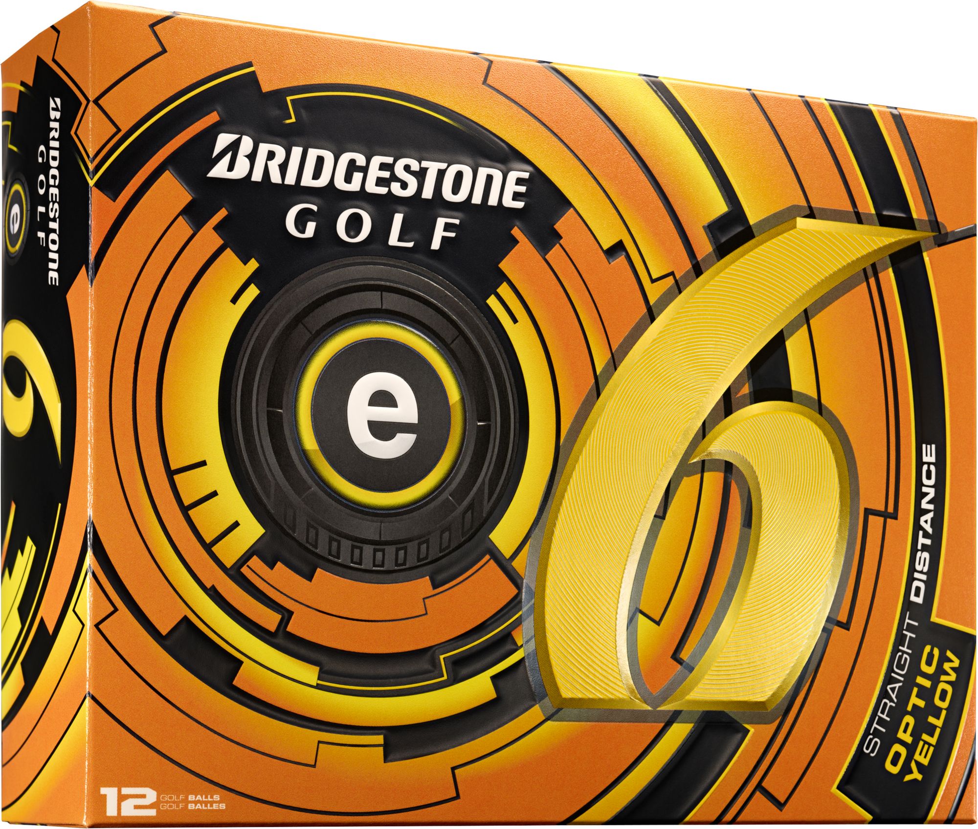 Bridgestone e6 Straight Distance Yellow Golf Balls - 12 pack