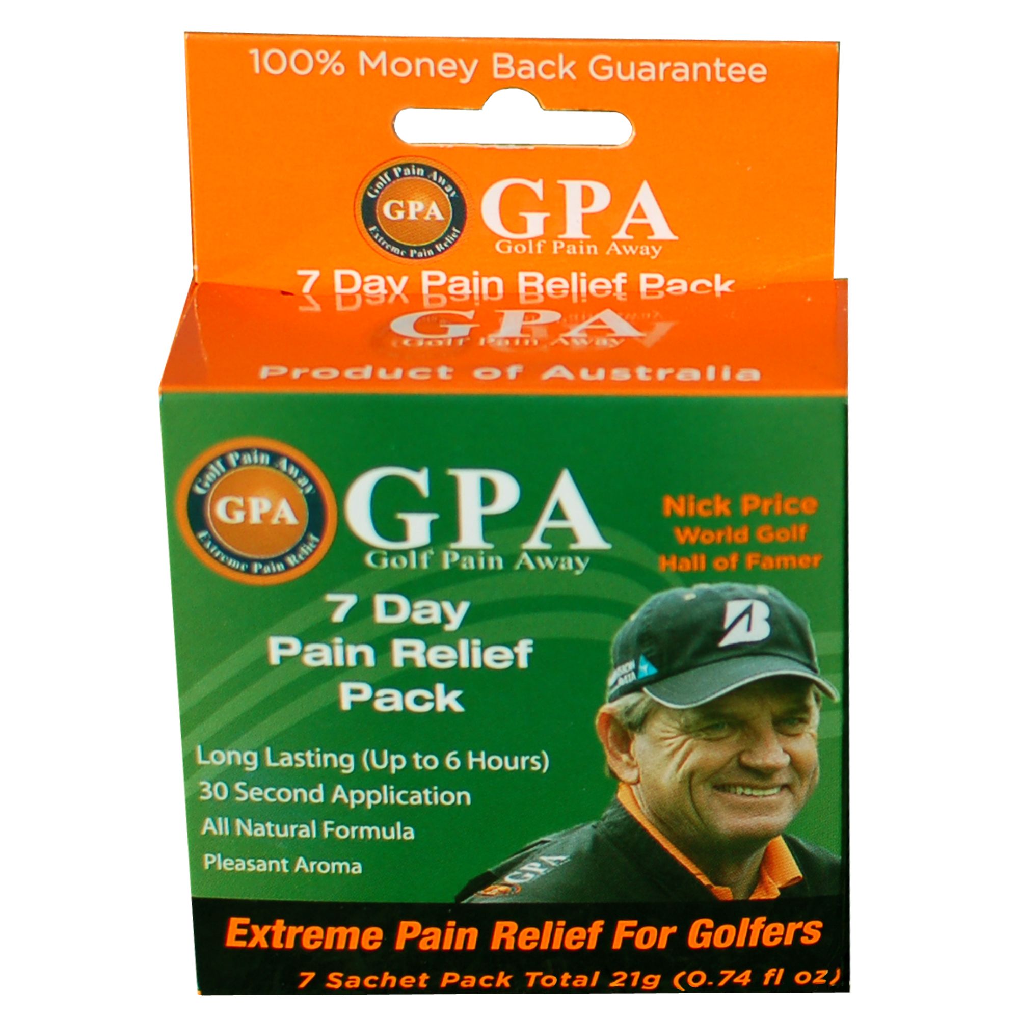 Golf Pain Away 7-Day Pain Relief Pack