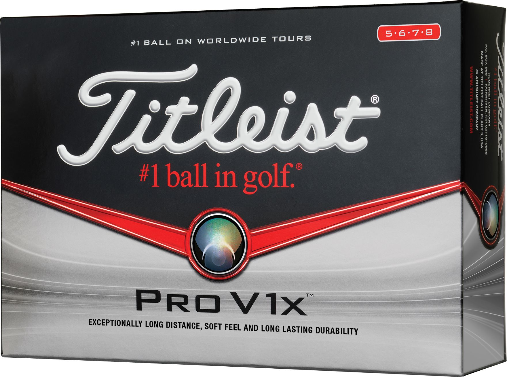 Titleist Pro V1x High Numbers Golf Balls - 12 pack
