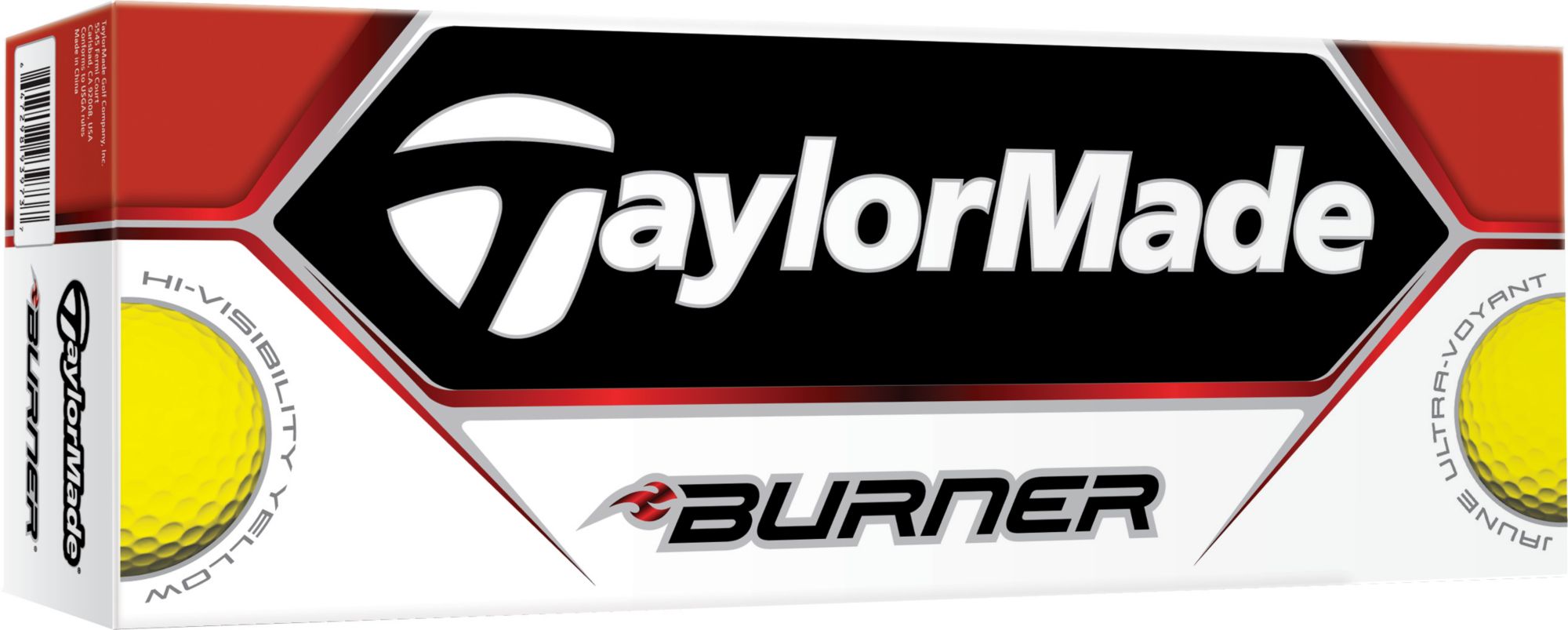 TaylorMade Burner Yellow Golf Balls - 12 pack