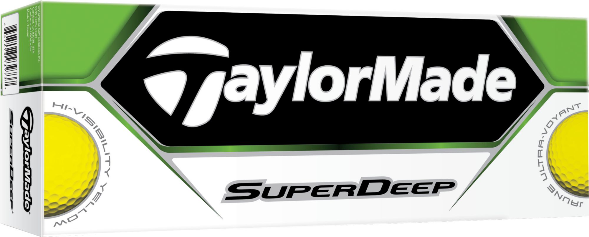 TaylorMade SuperDeep Yellow Golf Balls - 12 pack